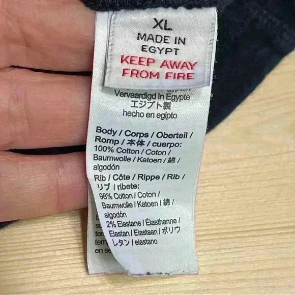 J Crew Mens Knit Goods Pullover Raglan Layering Shirt Top Cotton Blue Sz XL - Picture 7 of 7